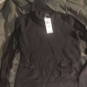 INC International Concepts Black Knit Top
